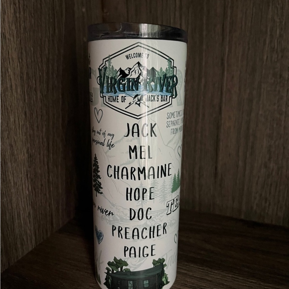New 20 oz skinny tumbler virgin river